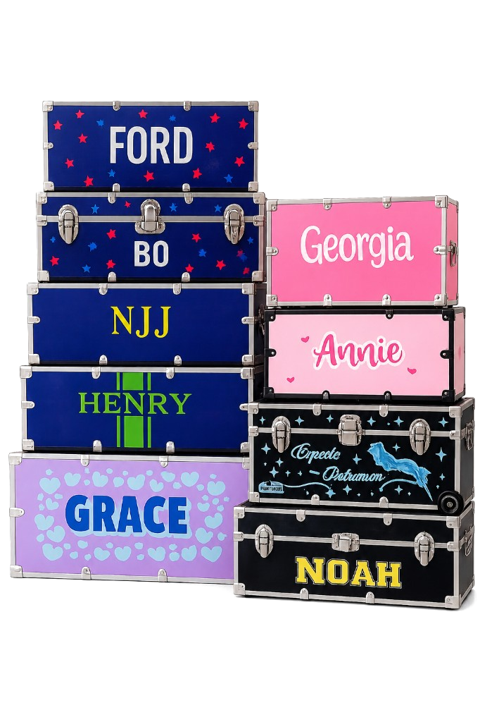 Personalized summer camp trunk by Marleson and Ry